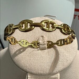 Stainless Steel Gold Chain Link Bracelet